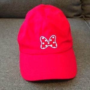 Disney Mini Mouse hat, red ball cap,